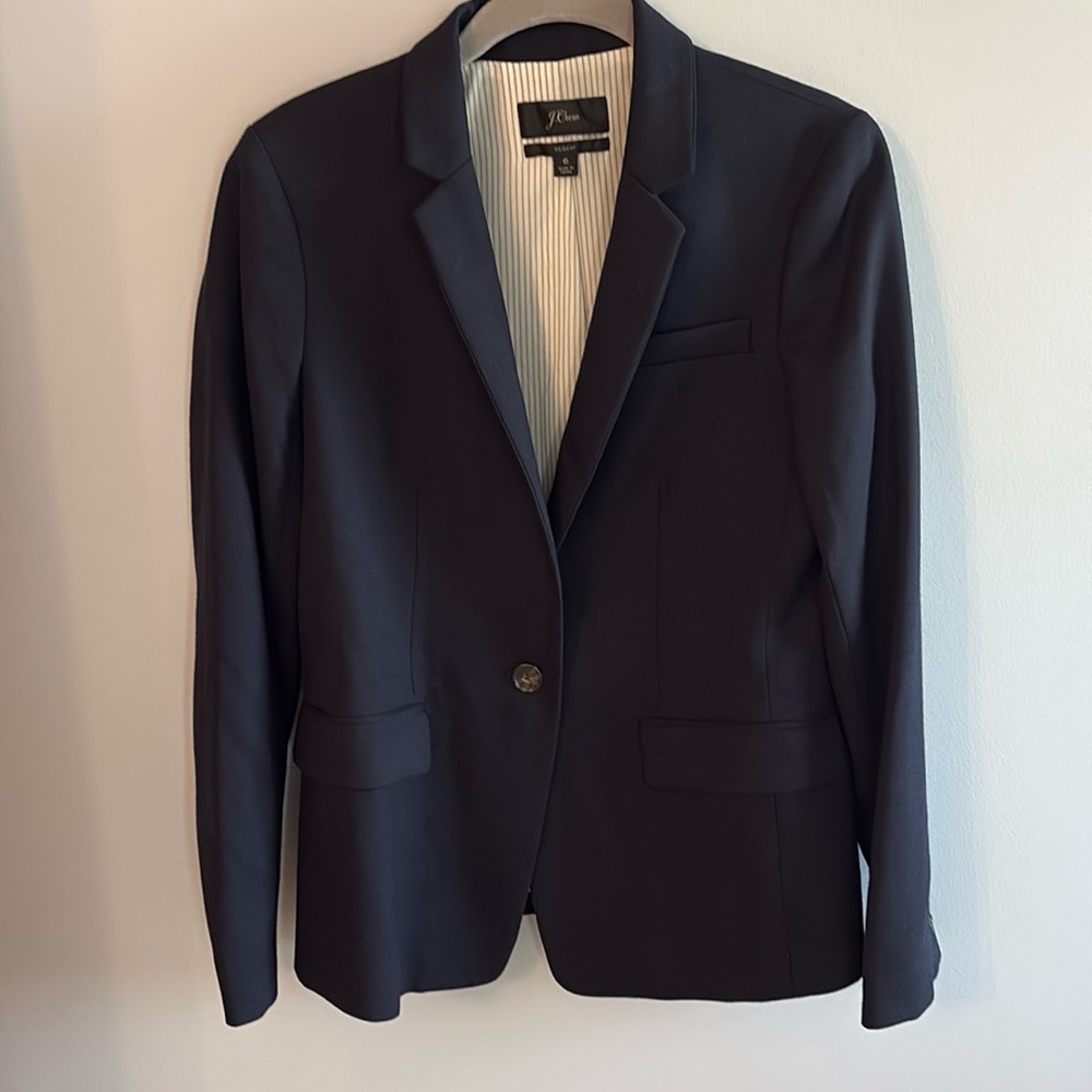 J. Crew Navy Regent Blazer